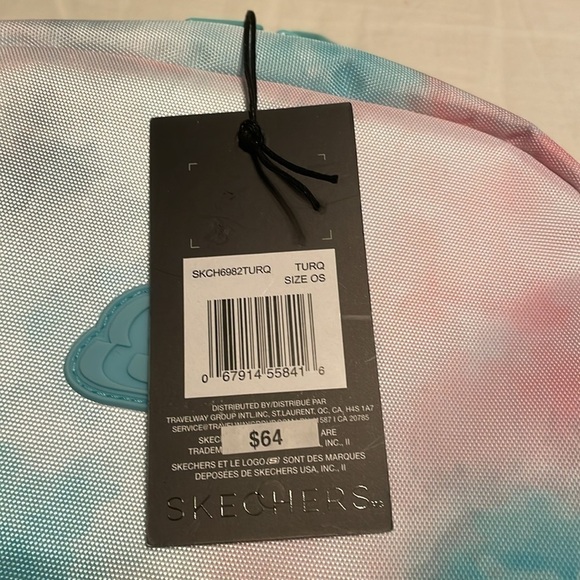 NWT Skechers Turquoise Tie Dye Adventure Backpack School Bag MSRP $65 main image 7